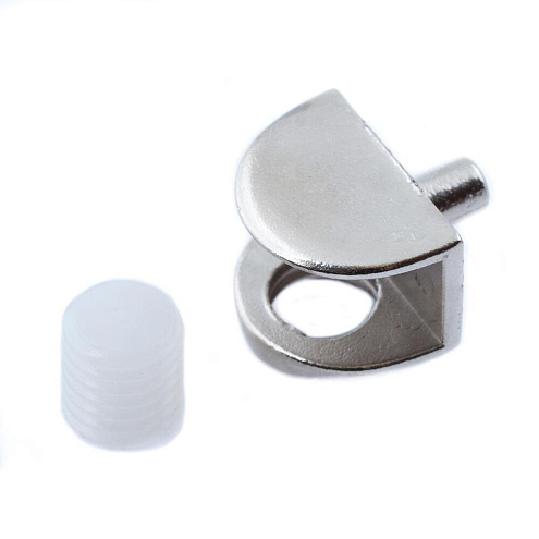 Стеклодержатель П-образный на бобышке никелированный, 2шт &quot;Element&quot;: фотография 1