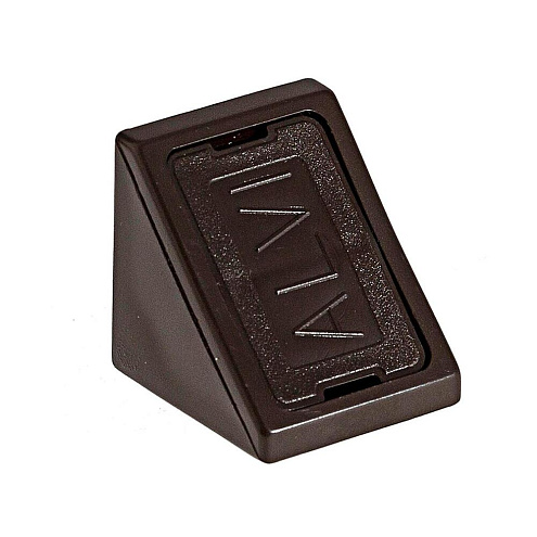 Уголки мебельные пластиковые темно-коричневые  с шурупом 6шт &quot;Element&quot;: фотография 1