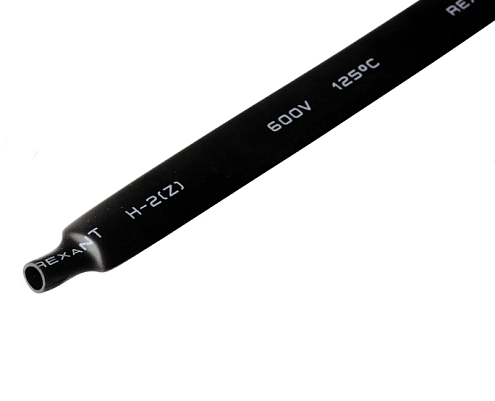 Трубка термоусадочная 8.0/4.0 1м черный Rexant 20-8006: фотография 1