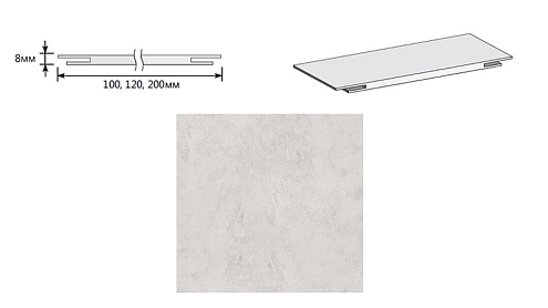 Добор &quot;Т&quot; ЭКО Look Art МДФ 2070х200х8 М: фотография 1