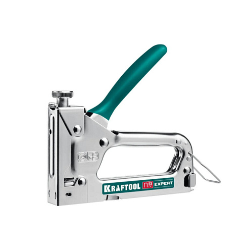 Степлер тип 53, скобы 4-14мм, металлический корпус, регуляция силы удара, KRAFTOOL: фотография 1