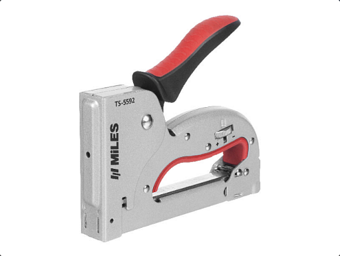 Степлер тип 53, скобы 4-14мм, металлический корпус, регуляция силы удара, MiLES: фотография 1