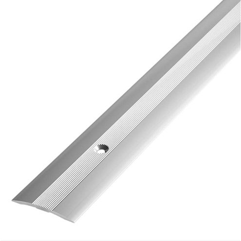 Порог стык 38мм 1,8м  серебро матовый: фотография 1