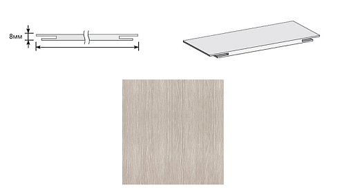 Добор &quot;Т&quot; ЭКО Cappuccino Melinga МДФ 2070х150х8: фотография 1