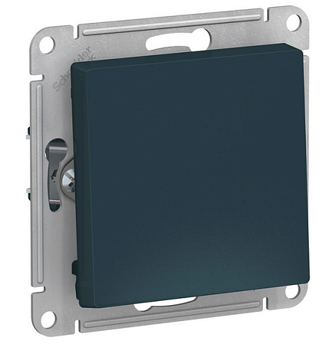 Механизм кнопки нажимной ATLAS DESIGN (сх.1) 10АХ изумруд SchE ATN000815: фотография 1