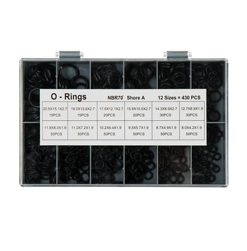 Уплотнительные кольца 12 видов 430шт: фотография 1