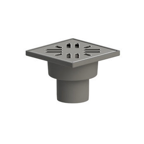 Трап вертикальный D50 100х100 с гидрозатвором Татполимер ТП-100.50-100VSHs: фотография 1