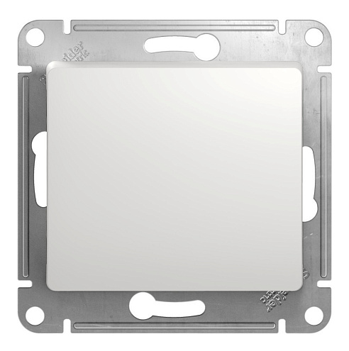 Выключатель 1-клавиша СП Glossa 10А IP20 (сх. 1) 10AX механизм белый SE GSL000111: фотография 1