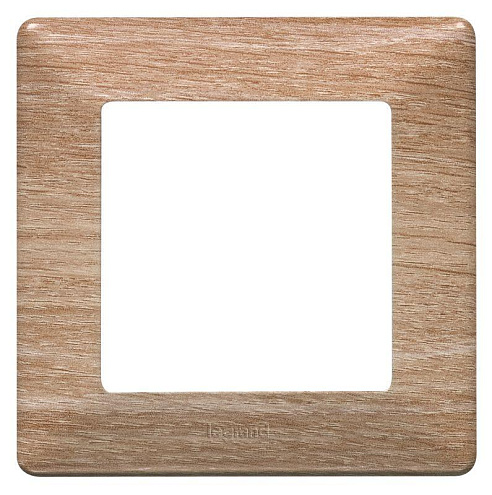 Рамка 1-место Valena Life универсальная светлое дерево Leg 754181: фотография 1