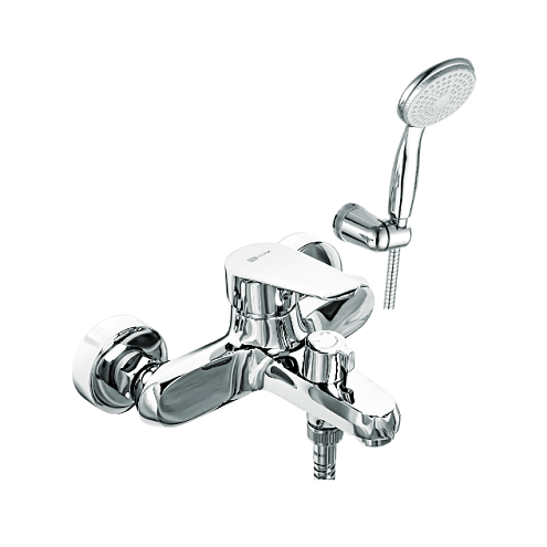 Смеситель Lemark &quot;Поинт&quot; LM0314C для ванны с коротким изливом дивертор с керамическими пластинами хром: фотография 1