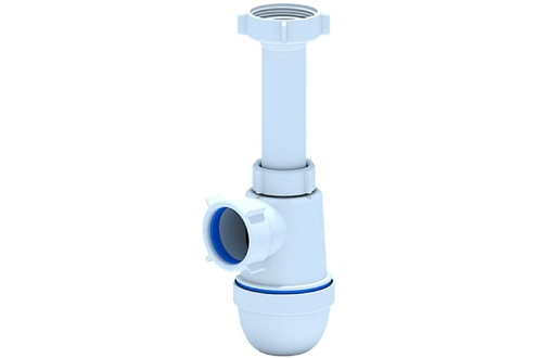 Сифон для кухонной мойки 1 1/2&quot;х40 без выпуска АНИ Пласт C0120: фотография 1