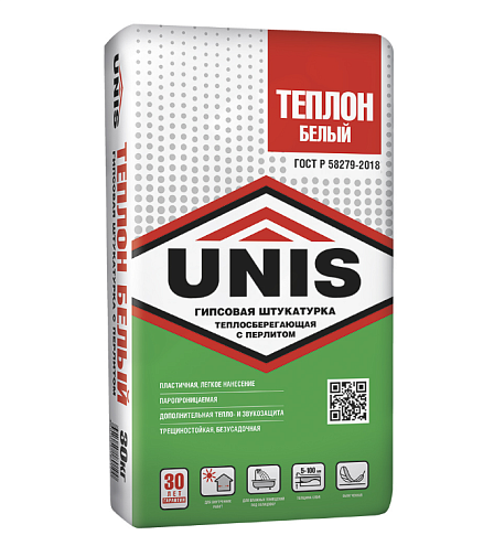 Штукатурка Unis ТЕПЛОН белый 30кг: фотография 1