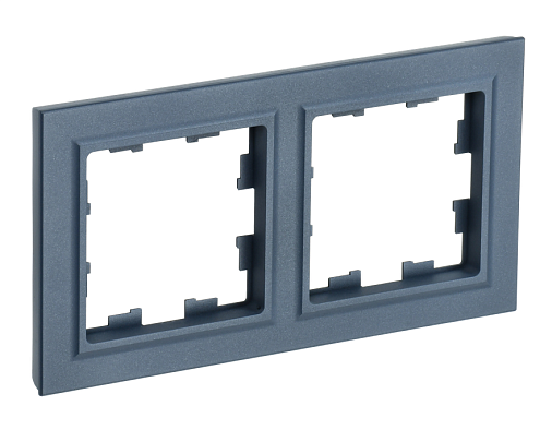 Рамка 2-местная BRITE РУ-2-БрМ маренго IEK BR-M22-K35: фотография 1