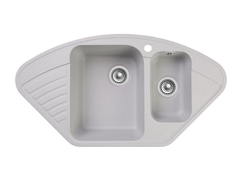 Мойка GRANFEST QUARZ (ECO) 14  1,5 чаша 930х500 мм серый без сифона: фотография 1