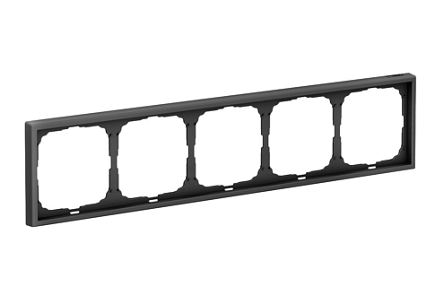 Рамка 5-местная ArtGallery универсальная карбон Systeme Electric GAL001005: фотография 1