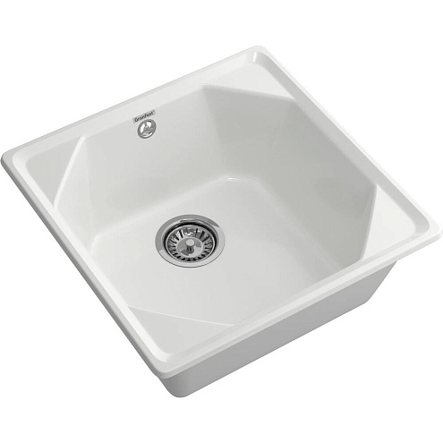 Мойка GRANFEST GF-U--500 1 чаша  500х500 мм иней: фотография 1