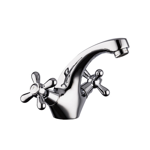 Смеситель для умывальника 1/2 кер F1025 FRAP КРЕСТ: фотография 1