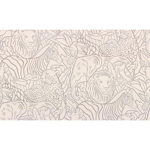 72249-23HC Обои "Home Color" 10х1,06м компакт винил на флизе Зоопарк : фотография 1