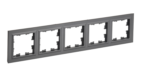 Рамка 5-местная BRITE РУ-5-БрГ графит IEK BR-M52-K53: фотография 1