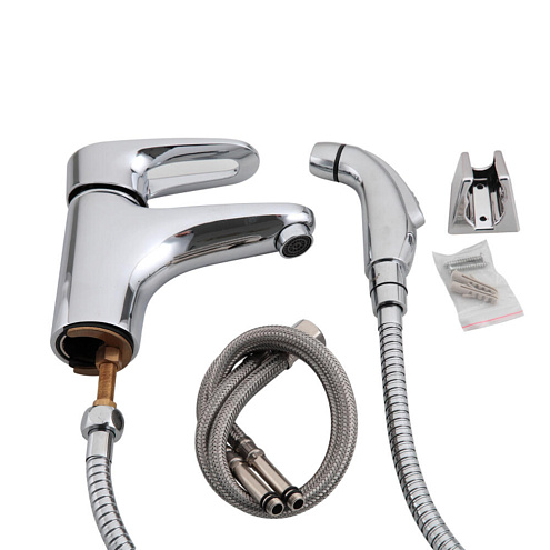 Смеситель для умывальника 40к F1268 FRAP с гигиенической лейкой: фотография 1