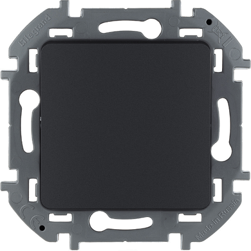 Механизм переключателя 1-кл. Inspiria 10А IP20 250В 10AX антрацит Leg 673653: фотография 1
