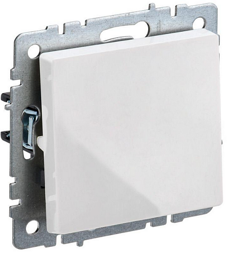 Выключатель проходной 1-кл. СП BRITE ВС10-1-6-БрБ 10А бел. IEK BR-V12-0-10-K01: фотография 1