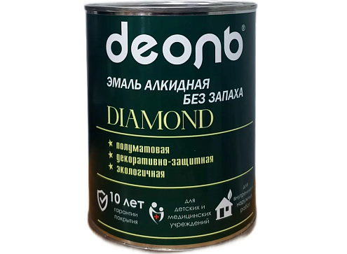 Алкидная эмаль Деоль Diamond без запаха БАЗА А 0,75л : фотография 1