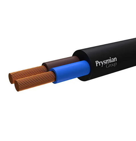 Провод ПВС 2х1.5 Ч (бухта) (м) РЭК-PRYSMIAN 0102040101: фотография 1