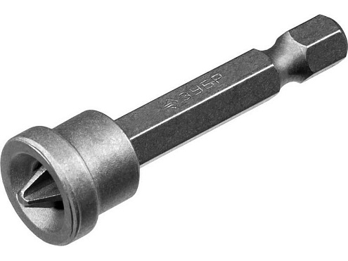 Бита PH 2, 50мм, Е 1/4&quot;, CrV, с ограничителем, ЗУБР: фотография 1