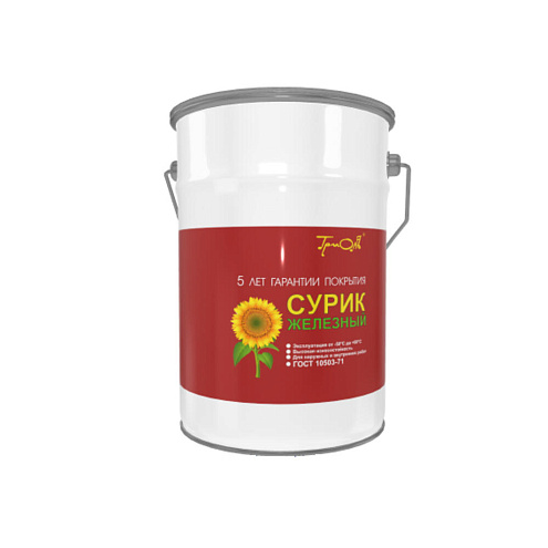 Краска МА-15 сурик железный ТРИОЛЬ, кр.-коричневый, 5кг, (ГОСТ 10503-71): фотография 1