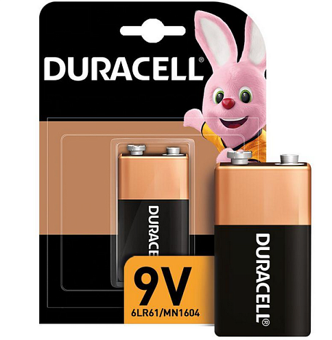 Элемент питания алкалиновый &quot;крона&quot; 6LR61/MN 1604/ВР-1 (блист.1шт) Duracell 00000754: фотография 1