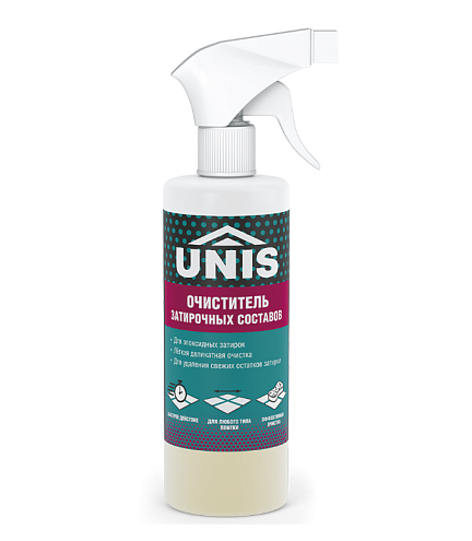 Очиститель-спрей от свежих остатков эпоксидной затирки Unis 0,5л: фотография 1