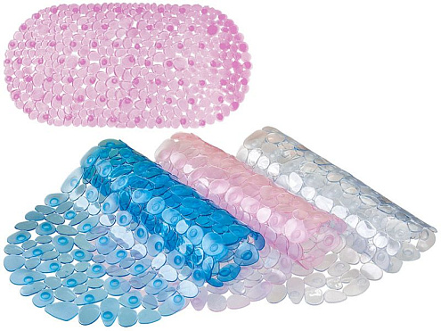 Коврик для ванной на присосках &quot;SPA-галька&quot; 36х67см в ассортименте: фотография 1