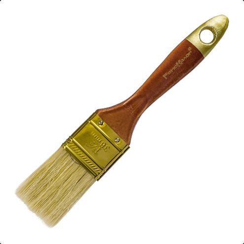 Кисть &quot;ПРОФИ&quot;,  38мм, натуральная щетина, для всех ЛКМ, РемоКолор: фотография 1