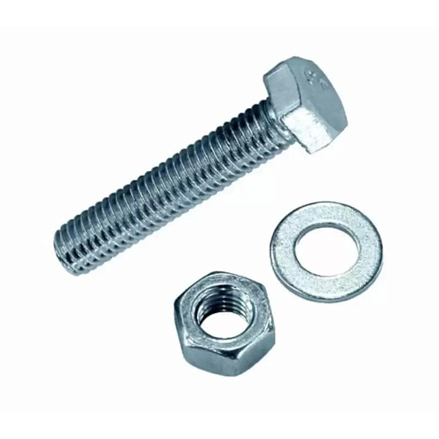 Болты оцинкованные  DIN 933 М 6х 30 с гайкой и шайбой, 6шт: фотография 1