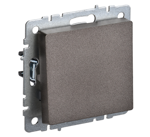 Выключатель 1-клавишный BRITE ВС10-1-0-БрТБ 10А механизм темная бронза IEK BR-V10-0-10-K45: фотография 1