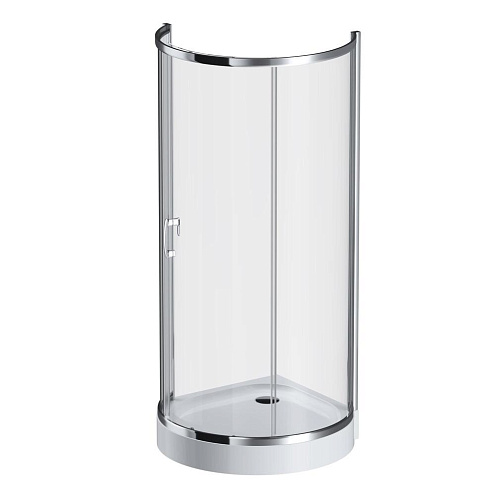 Душевой уголок с поддоном 95x95 AM.PM Like W83G-333-095CT прозрачное стекло, профиль хром: фотография 1