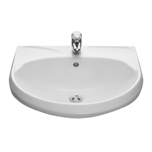 Умывальник Вест белый с отверстием без пьедестала: фотография 1