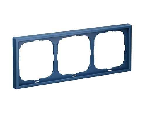 Рамка 3-местная ArtGallery универсальная аквамарин Systeme Electric  GAL001103: фотография 1