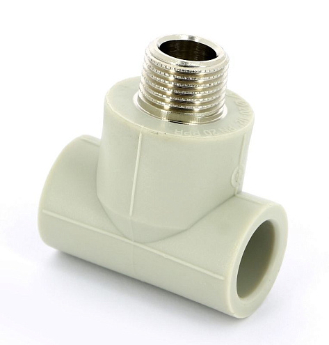 Тройник с переходом на металл наружная резьба 20x1/2&quot; FV-plast: фотография 1