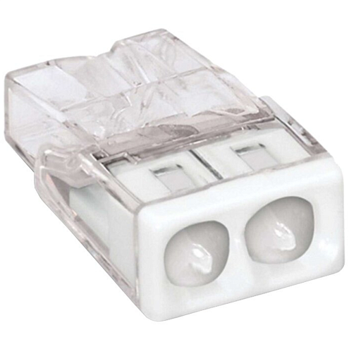 Клемма 2-х проводная 2х(0.5-2.5мм) для распределительной коробки (с контактной пастой "Alu-Plus") WAGO 2273-242: фотография 1