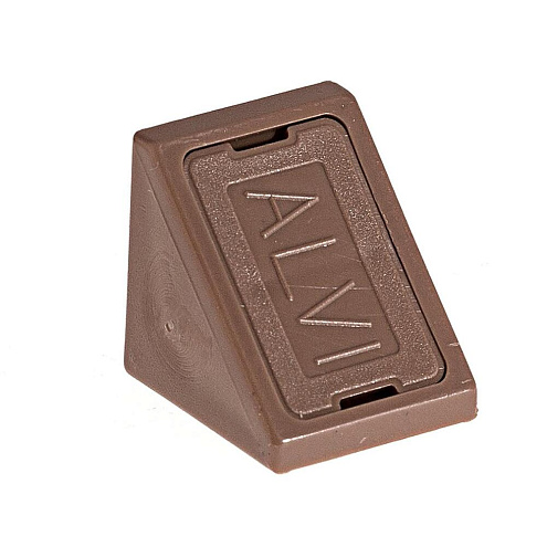 Уголки мебельные пластиковые орех  с шурупом 6шт &quot;Element&quot;: фотография 1