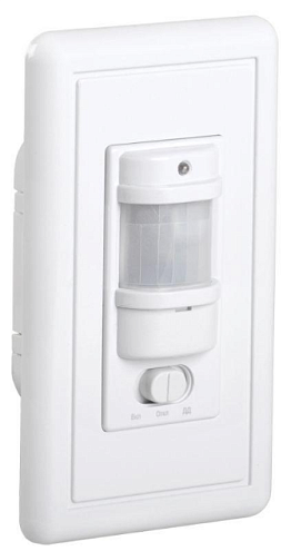 Детектор движения ДД 028 1200Вт угол обз. 140град. дальн. 9м IP20 бел. IEK LDD12-028-1200-001: фотография 1