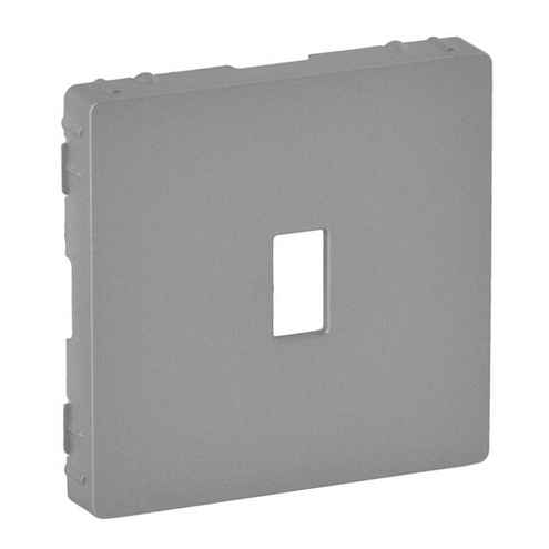 Панель лицевая розетка USB Valena Life 3.0 с подключенным кабелем 15см алюм. Leg 754752: фотография 1