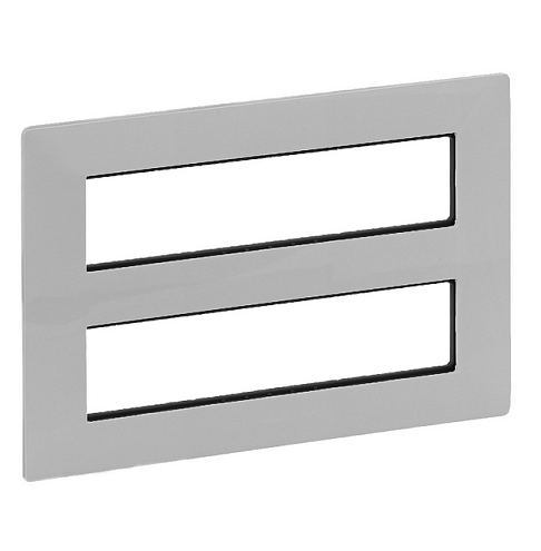 Рамка 2х4х2мод. Valena Life для модульных устройств Mosaic алюм. Leg 752346: фотография 1