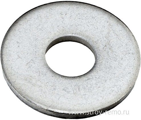 Шайба оцинкованная кузовная DIN 9021  6мм, 200шт: фотография 1