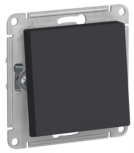 Переключатель проходной клавишный AtlasDesign Aqua 10А IP44 (сх.6) 10AX механизм карбон Systeme Electric ATN441061: фотография 1