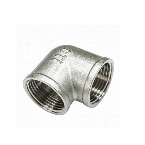 Уголок латунный 1/2" ВВ никелированный STI: фотография 1