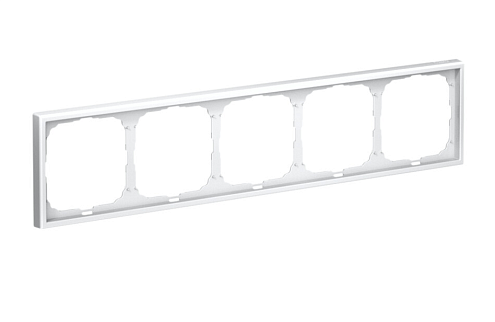 Рамка 5-местная ArtGallery универсальная белый Systeme Electric GAL000105: фотография 1