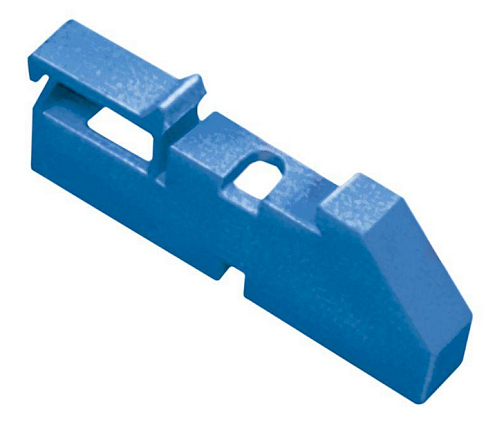 Изолятор на DIN-рейку синий IEK YIS22: фотография 1